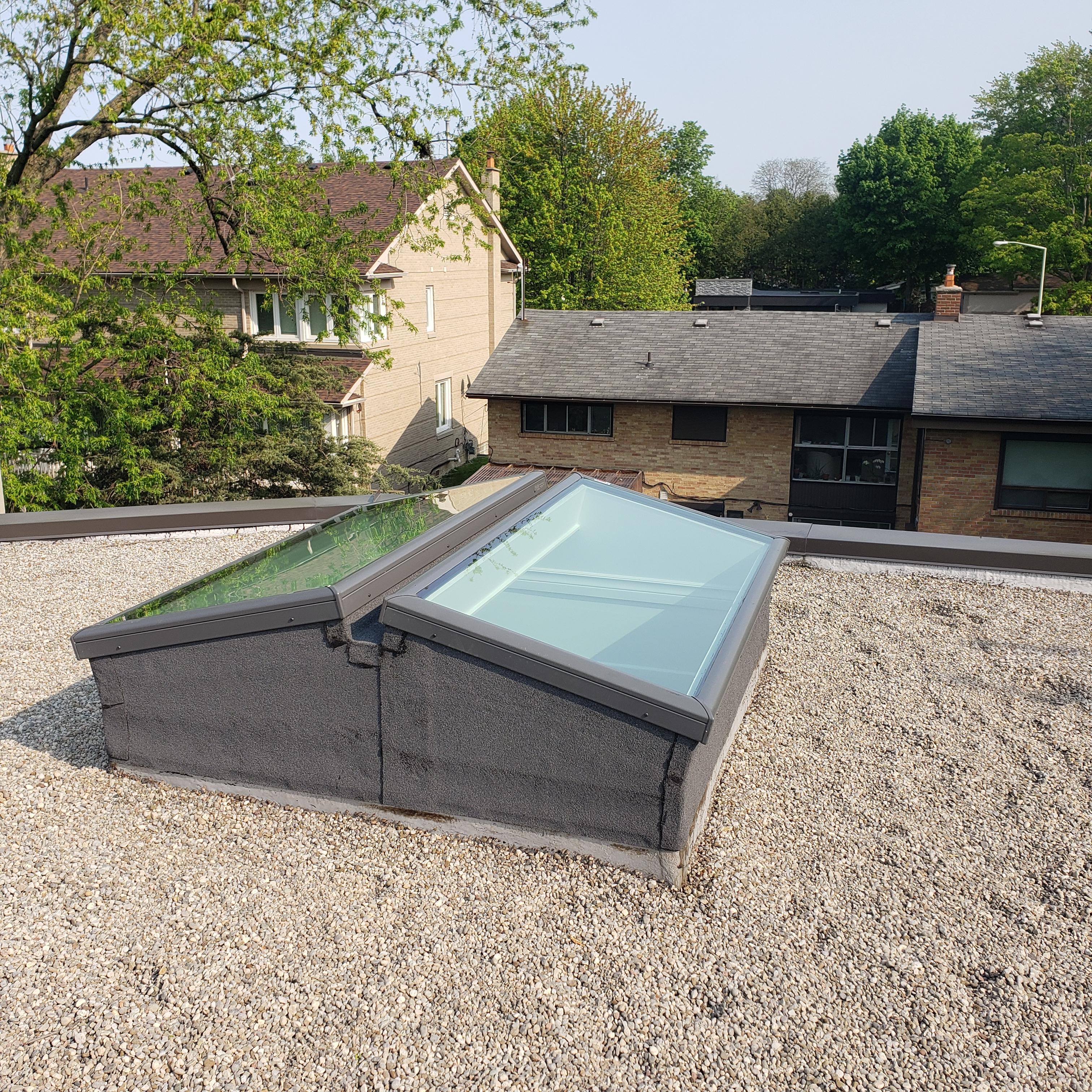 Flat Roof Skylight Replacement