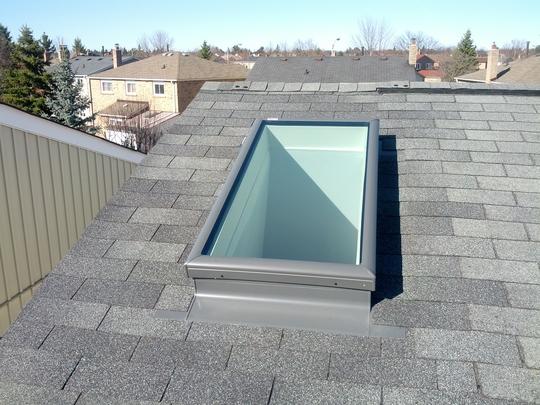 Skylight Replacement: Skylight is installed