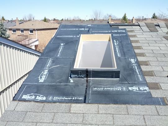 Skylight Replacement: Water proof membrane