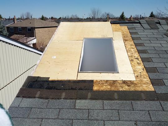Skylight Replacement: Plywood